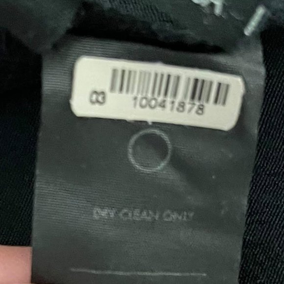 Reformation Medium Large Black Patterned Front Snap Long Sleeve Dress - Picture 6 of 8